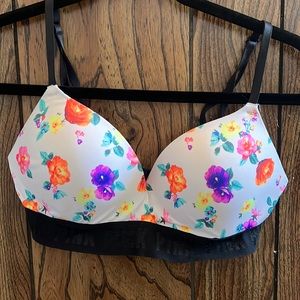 PINK floral wear everywhere bra